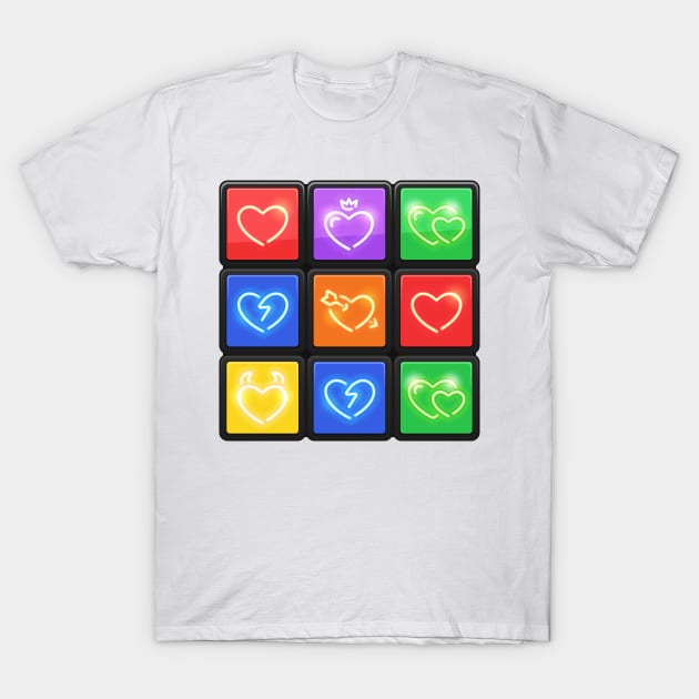 Rubik's Cube with Love Puzzle T-Shirt by Voysla